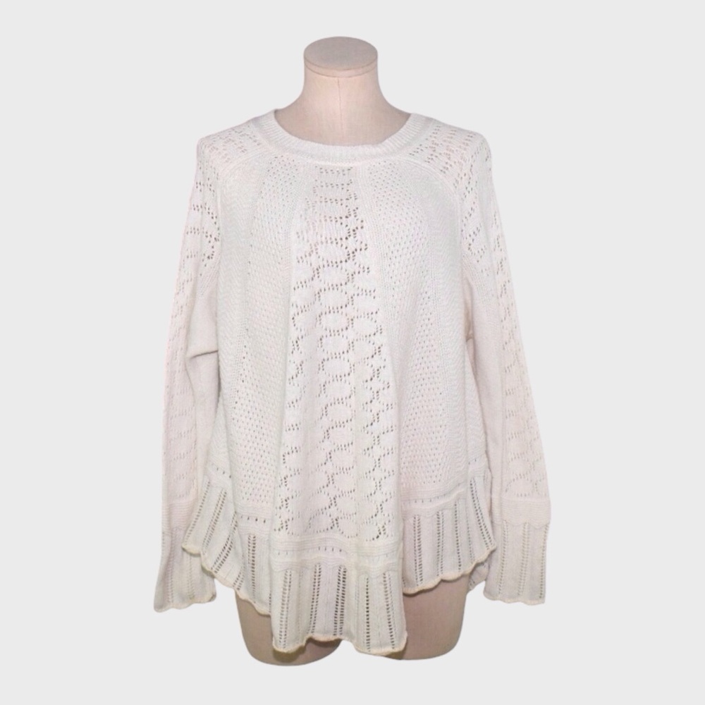 Angel of the North for Anthropologie Nulia Circle Hem Knit Sweater